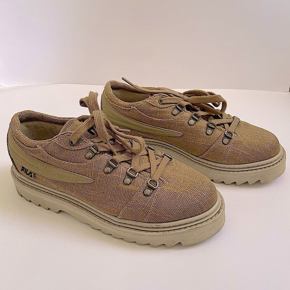 NEW Fila Khaki Platform Mens Shoes